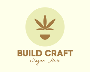 Cannabis Marijuana Plant logo design