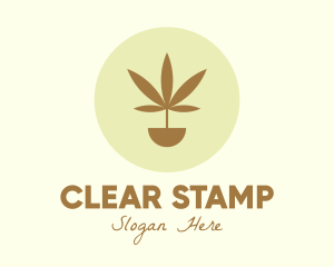 Cannabis Marijuana Plant logo design