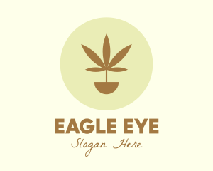 Cannabis Marijuana Plant logo design