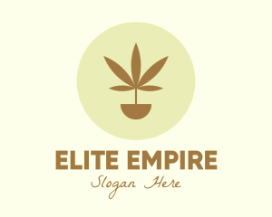 Cannabis Marijuana Plant logo design