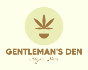 Cannabis Marijuana Plant logo design