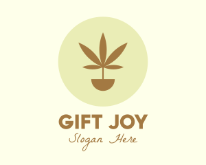 Cannabis Marijuana Plant logo design