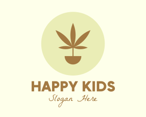 Cannabis Marijuana Plant logo design