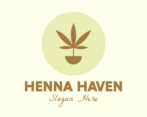 Cannabis Marijuana Plant logo design