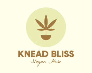 Cannabis Marijuana Plant logo design