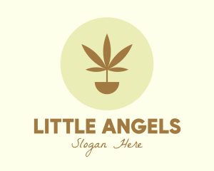 Cannabis Marijuana Plant logo design