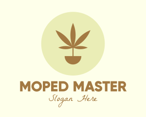 Cannabis Marijuana Plant logo design