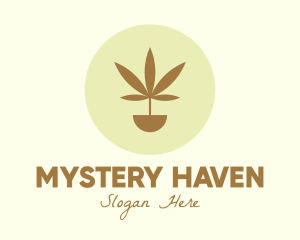 Cannabis Marijuana Plant logo design