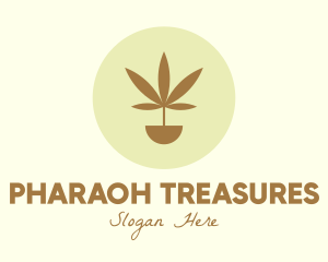 Cannabis Marijuana Plant logo design