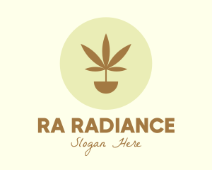 Cannabis Marijuana Plant logo design