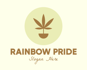 Cannabis Marijuana Plant logo design