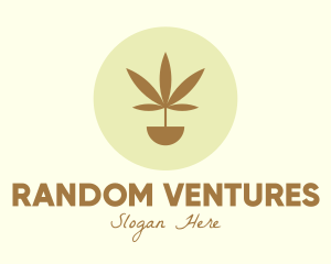 Cannabis Marijuana Plant logo design