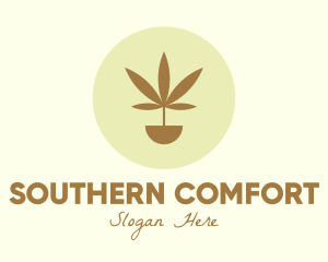 Cannabis Marijuana Plant logo design