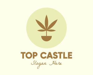 Therapeutical - Cannabis Marijuana Plant logo design