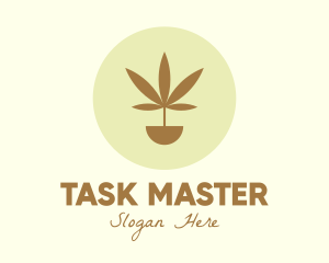 Cannabis Marijuana Plant logo design