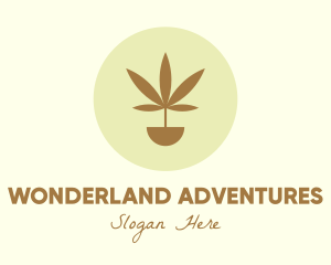 Cannabis Marijuana Plant logo design