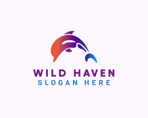 Dolphin Wildlife Sanctuary logo design