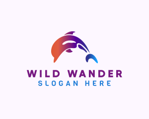 Dolphin Wildlife Sanctuary logo design