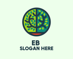 Green Bush Circle Badge Logo