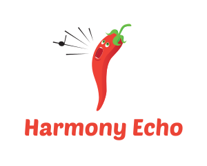 Chorus - Singer Chili Pepper logo design