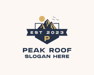 Mountain Peak Hiking logo design