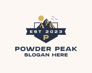 Mountain Peak Hiking logo design