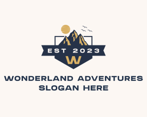 Mountain Peak Hiking logo design