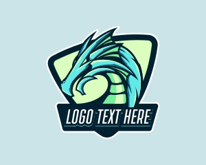 Game - Dragon Game Creature logo design