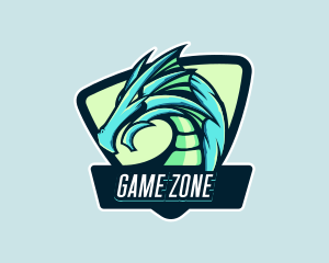 Dragon Game Creature logo design