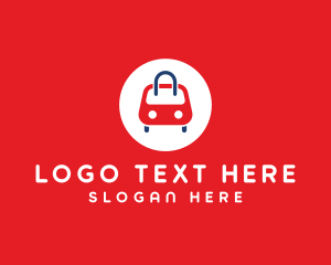 Mall - Car Shopping Bag logo design