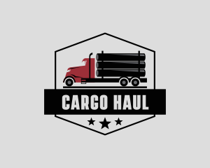 Logging Truck Transportation  logo design