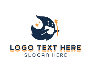 Scary - Ghost Magical Star logo design