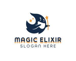 Ghost Magical Star logo design