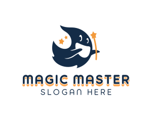 Ghost Magical Star logo design