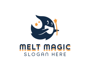 Ghost Magical Star logo design