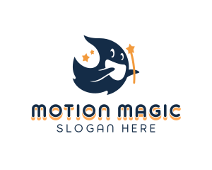 Ghost Magical Star logo design