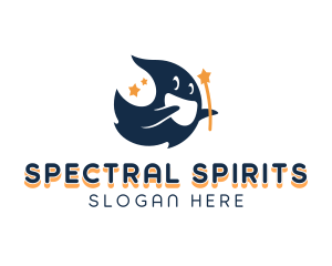 Ghost Magical Star logo design