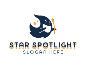 Ghost Magical Star logo design