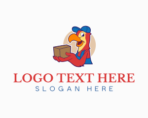 Logistics - Parrot Delivery Courier logo design