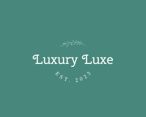 Floral Luxury Business logo design