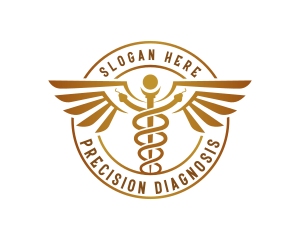 Diagnosis - Pharmacist Caduceus Consultation logo design