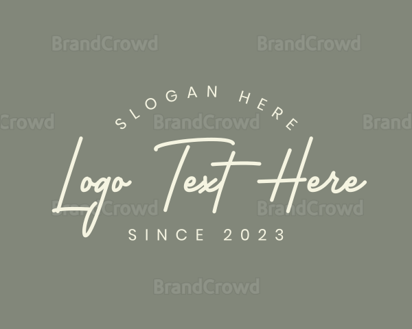 Generic Script Business Logo