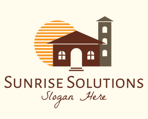 Sunset Religious Facility logo design