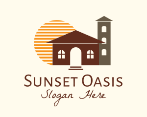 Sunset Religious Facility logo design