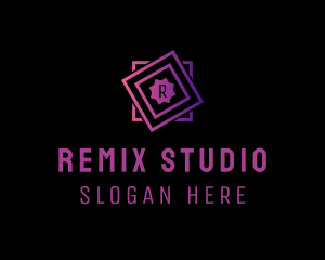 Geometric Square Studio logo design