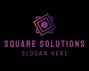 Square - Geometric Square Studio logo design