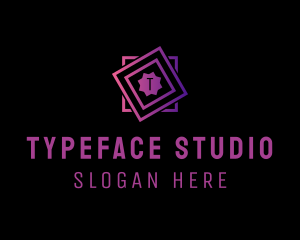 Geometric Square Studio logo design