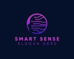 Intelligence - Artificial Intelligence Mental Tech logo design