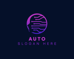 Science - Artificial Intelligence Mental Tech logo design