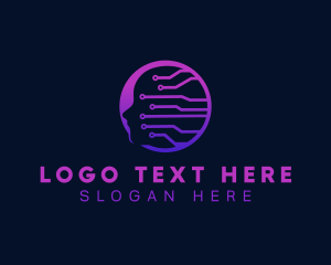 Idea - Artificial Intelligence Mental Tech logo design